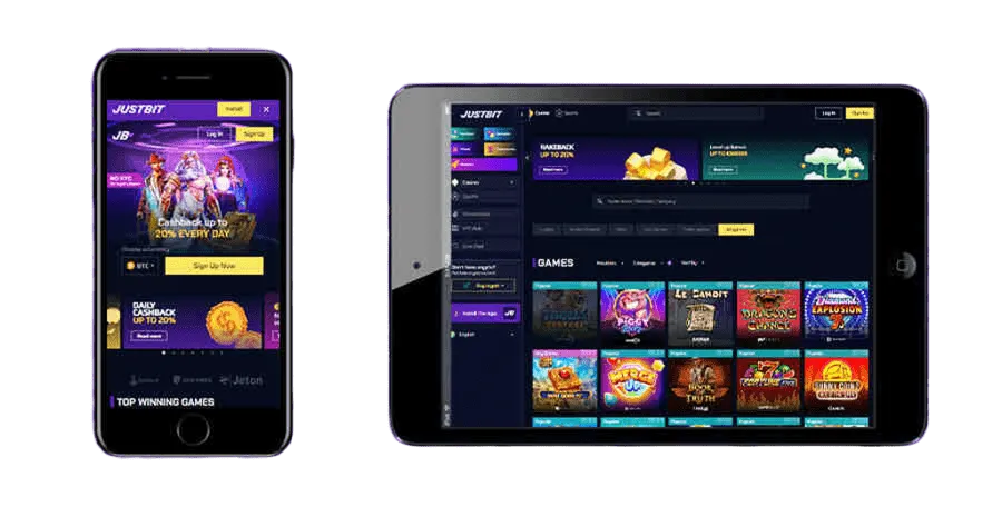 JustBit Casino App-schermafbeelding